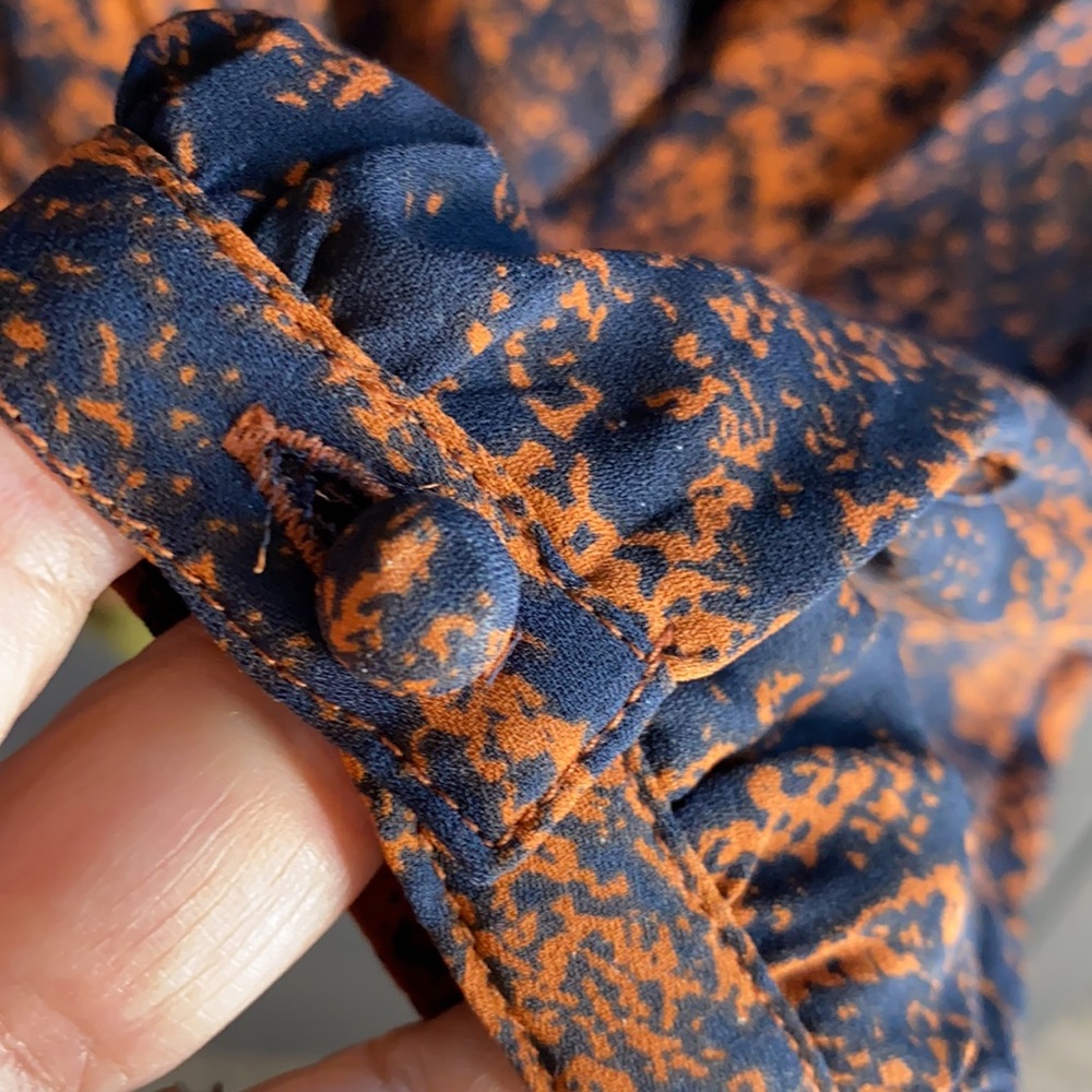 Cabi Border Wrap Python Snake Print Top Blouse Si… - image 5